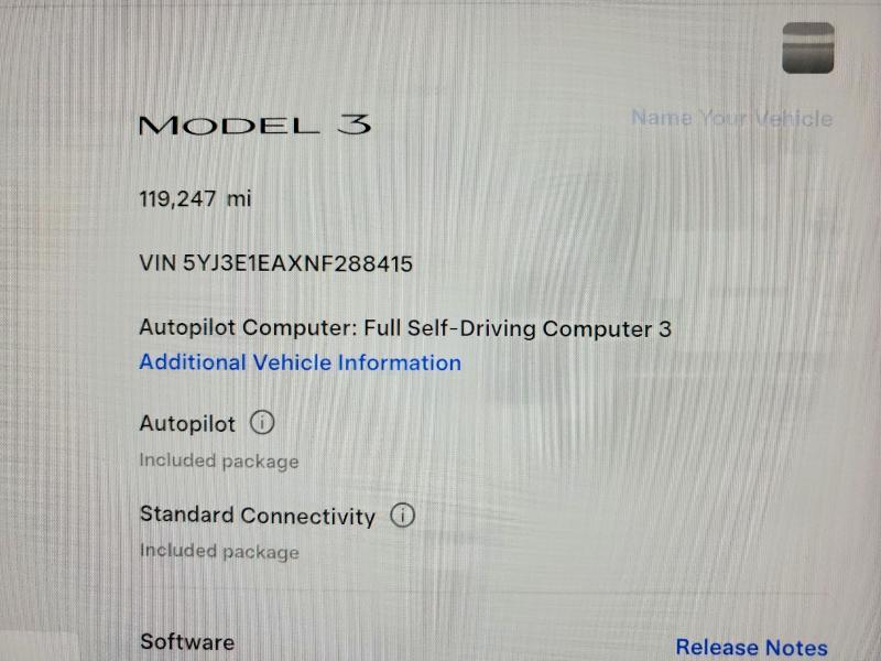 Aukcja sprzedaży 2022 Tesla Model 3, vin: 5YJ3E1EAXNF288415, numer aukcji: 78693515