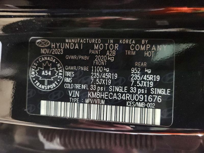 Продажа на аукционе авто 2024 Hyundai Kona, vin: KM8HECA34RU091676, номер лота: 78764665