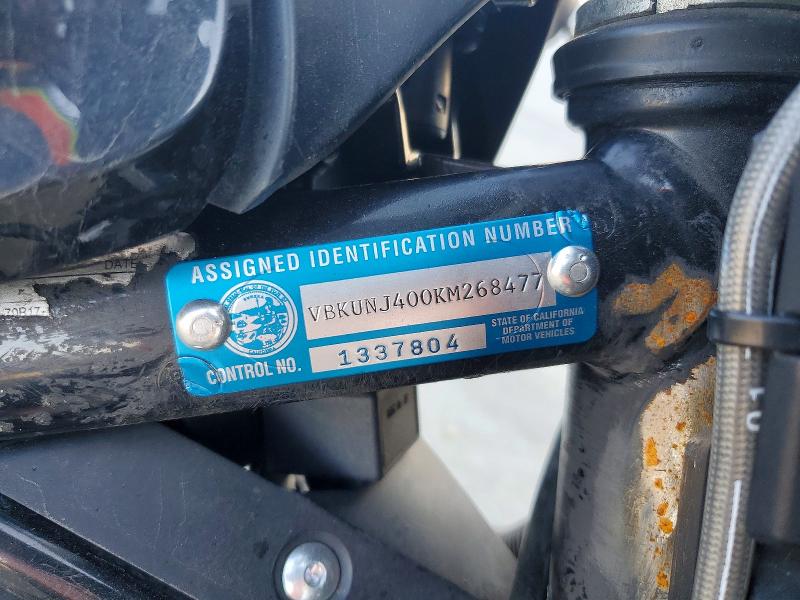 Aukcja sprzedaży 2019 Husqvarna Svartpilen 401, vin: VBKUNJ400KM268477, numer aukcji: 72878945