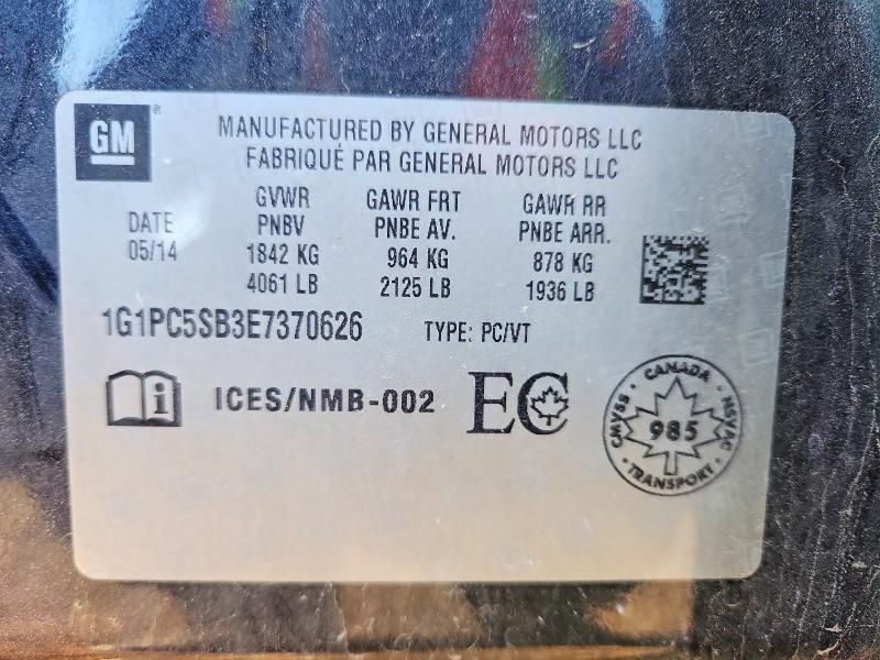 Продаж на аукціоні авто 2014 Chevrolet Cruze, vin: 1G1PC5SB3E7370626, номер лоту: 76912755