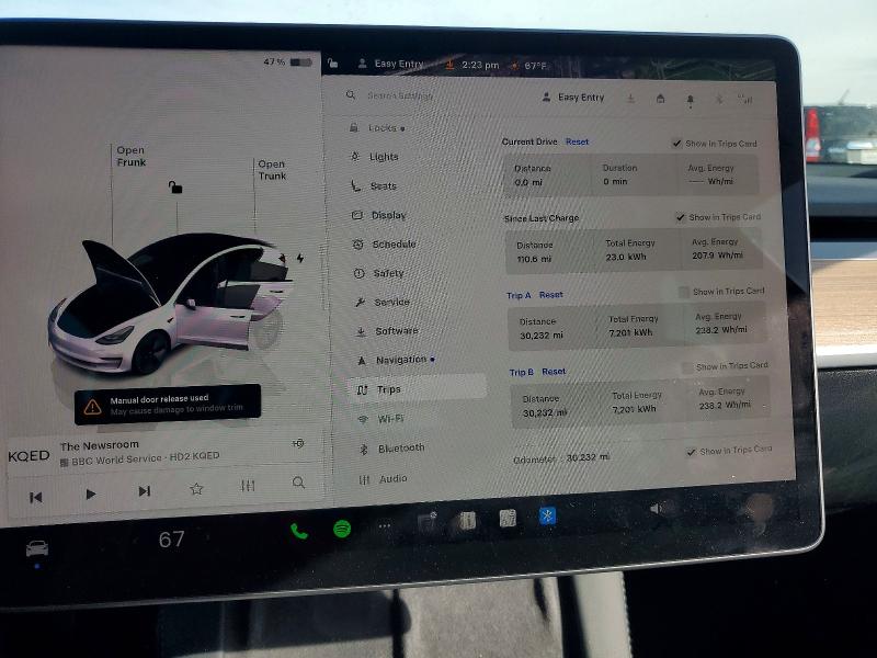 Продажа на аукционе авто 2023 Tesla Model 3, vin: 5YJ3E1EA6PF403207, номер лота: 76530635