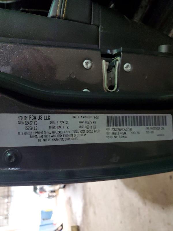 Auction sale of the 2019 Chrysler 300, vin: 2C3CCAGG4KH517530, lot number: 78442575