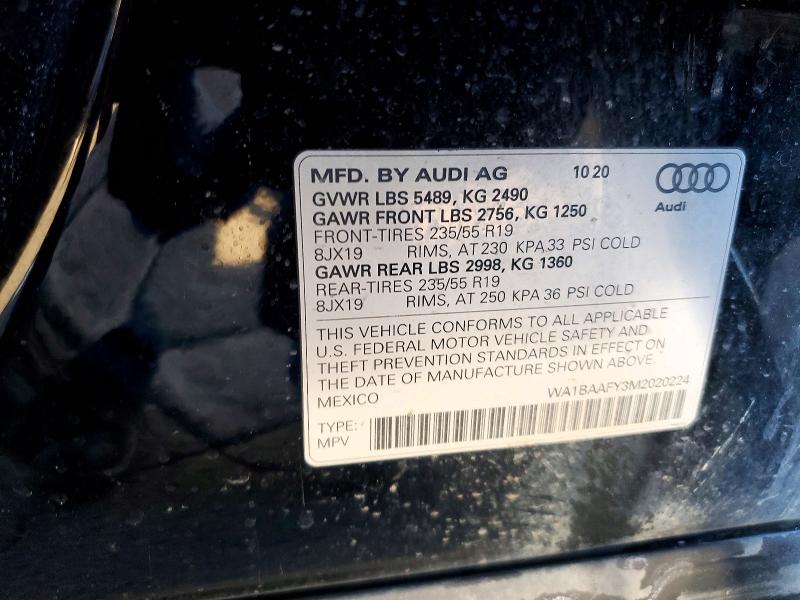 Продажа на аукционе авто 2021 Audi Q5, vin: WA1BAAFY3M2020224, номер лота: 76608305