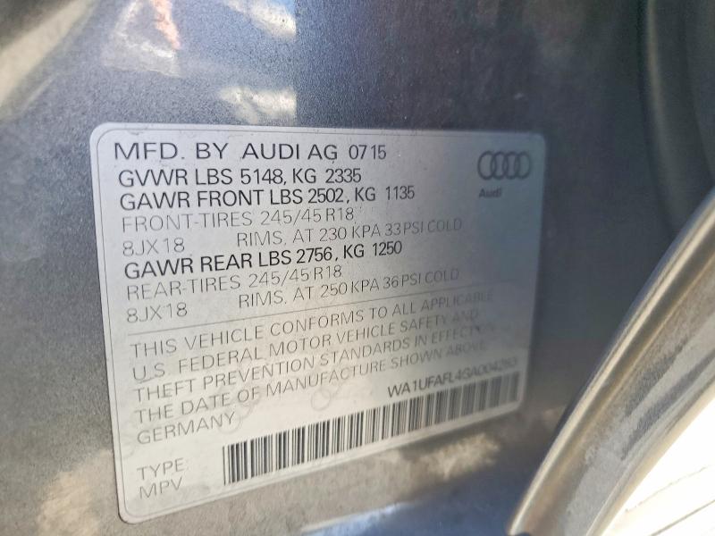 Продаж на аукціоні авто 2016 Audi A4 Allroad, vin: WA1UFAFL4GA004283, номер лоту: 78504585