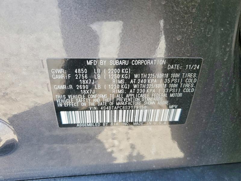 Продаж на аукціоні авто 2025 Subaru Outback, vin: 4S4BTAPC8S3179150, номер лоту: 78533125