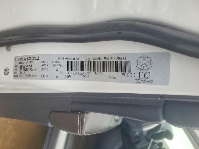 77525505 :رقم المزاد ، 1C4PJLDS5HW598345 vin ، 2017 Jeep Cherokee مزاد بيع