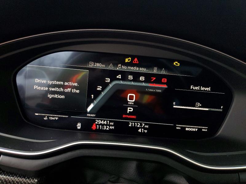 2022 Audi S5 მანქანა იყიდება აუქციონზე, vin: WAUR4AF59NA022050, აუქციონის ნომერი: 77683355