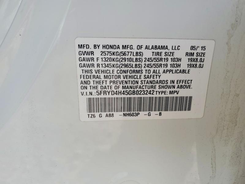 Aukcja sprzedaży 2016 Acura Mdx, vin: 5FRYD4H45GB023242, numer aukcji: 79284865