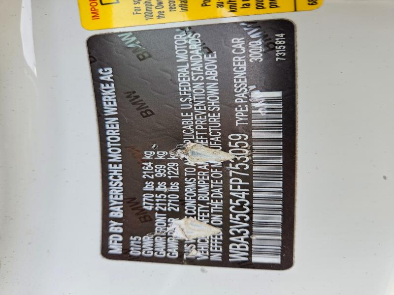 Продажа на аукционе авто 2015 Bmw 428, vin: WBA3V5C54FP753059, номер лота: 76582405