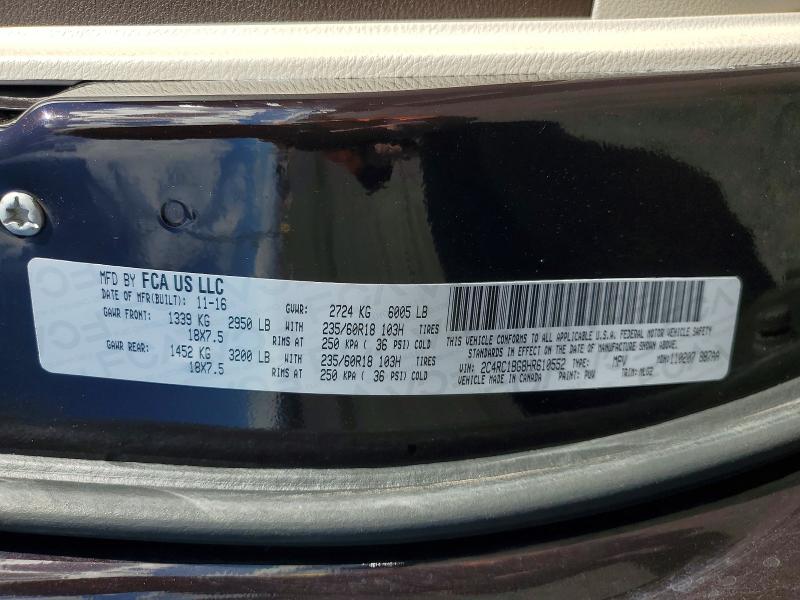 77788665 :رقم المزاد ، 2C4RC1BG8HR610552 vin ، 2017 Chrysler Pacifica مزاد بيع