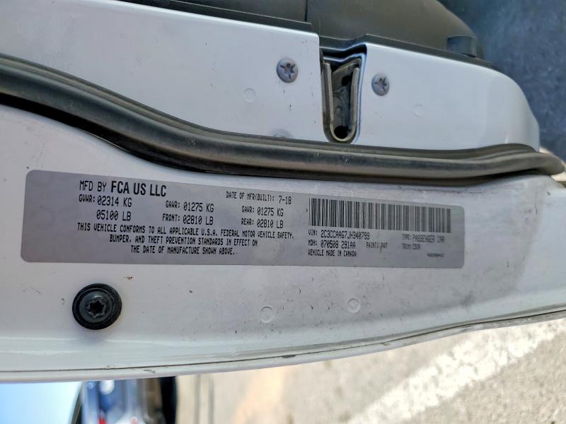2018 Chrysler 300 მანქანა იყიდება აუქციონზე, vin: 2C3CCAAG7JH340799, აუქციონის ნომერი: 76232285