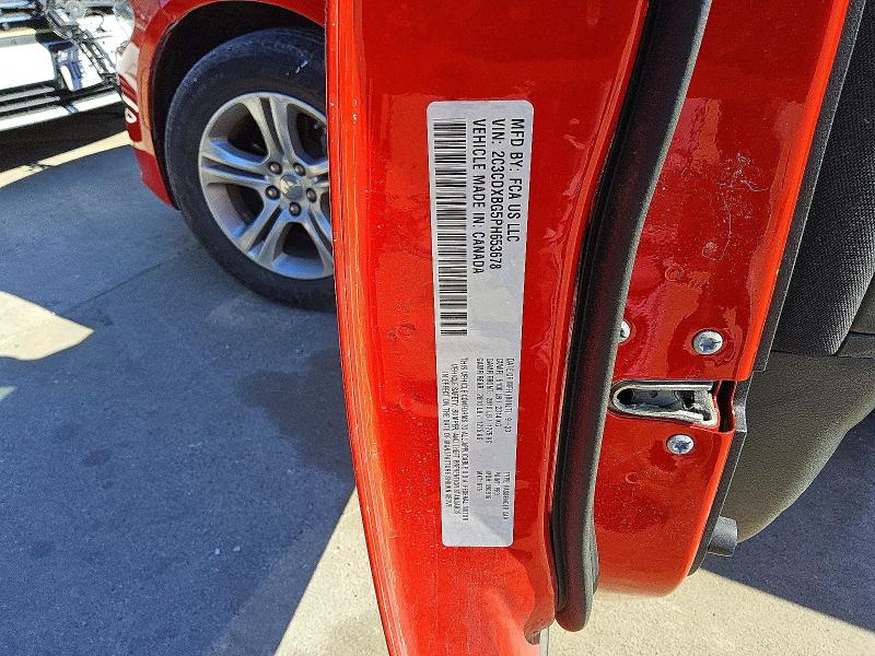 2023 Dodge Charger მანქანა იყიდება აუქციონზე, vin: 2C3CDXBG5PH653678, აუქციონის ნომერი: 78337175