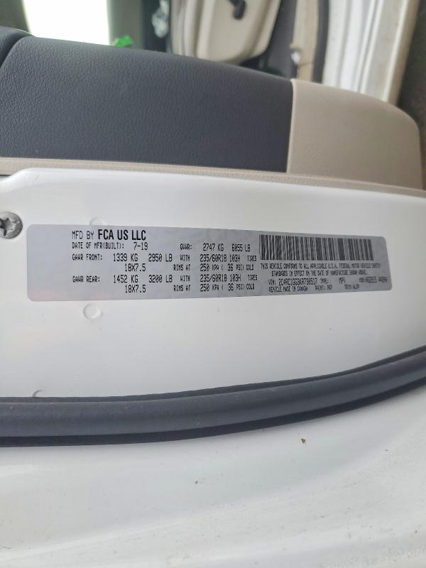 Aukcja sprzedaży 2019 Chrysler Pacifica, vin: 2C4RC1GG3KR730517, numer aukcji: 78217155