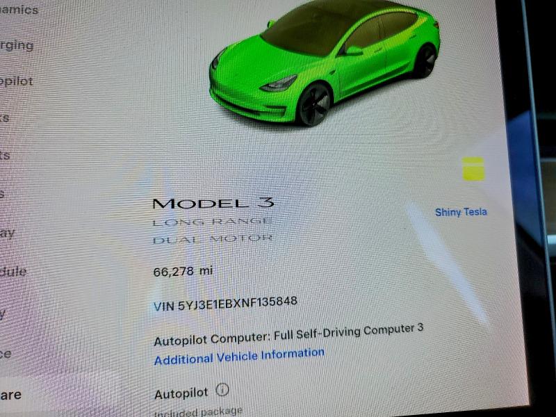 Aukcja sprzedaży 2022 Tesla Model 3, vin: 5YJ3E1EBXNF135848, numer aukcji: 78880055