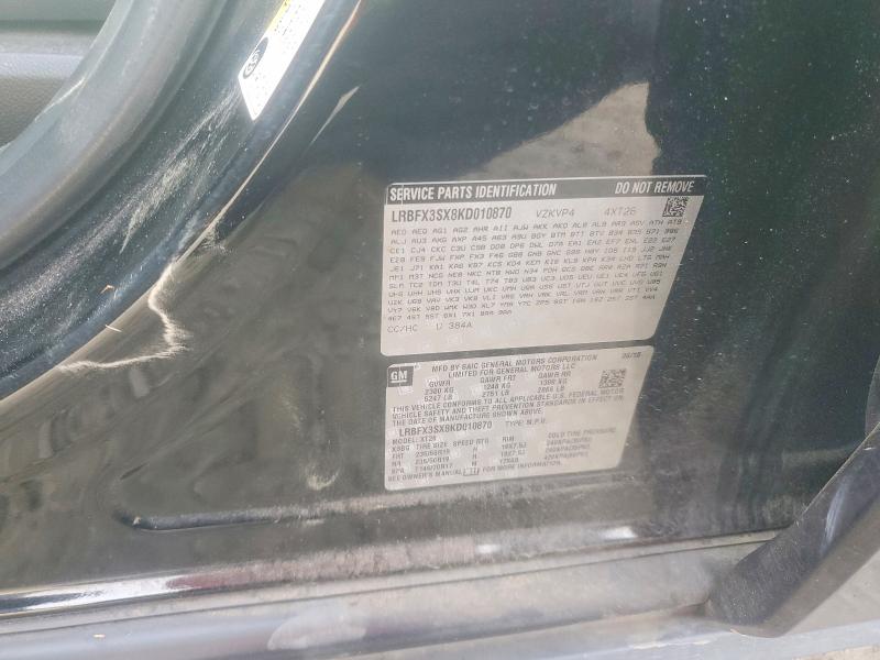 Aukcja sprzedaży 2019 Buick Envision, vin: LRBFX3SX8KD010870, numer aukcji: 78261315
