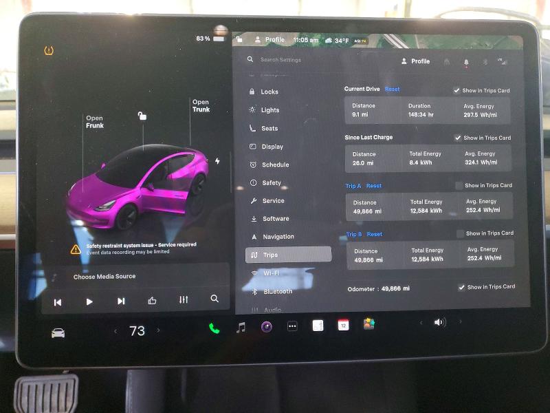 77141405 :رقم المزاد ، 5YJ3E1EA2PF640714 vin ، 2023 Tesla Model 3 مزاد بيع