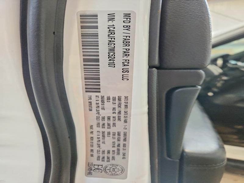 Продажа на аукционе авто 2021 Jeep Grand Cher, vin: 1C4RJFAG7MC524107, номер лота: 75511295