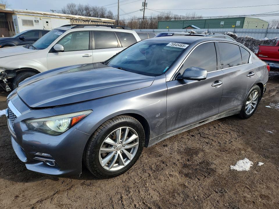 75845465 :رقم المزاد ، JN1BV7AR7FM402005 vin ، 2015 Infiniti Q50 مزاد بيع