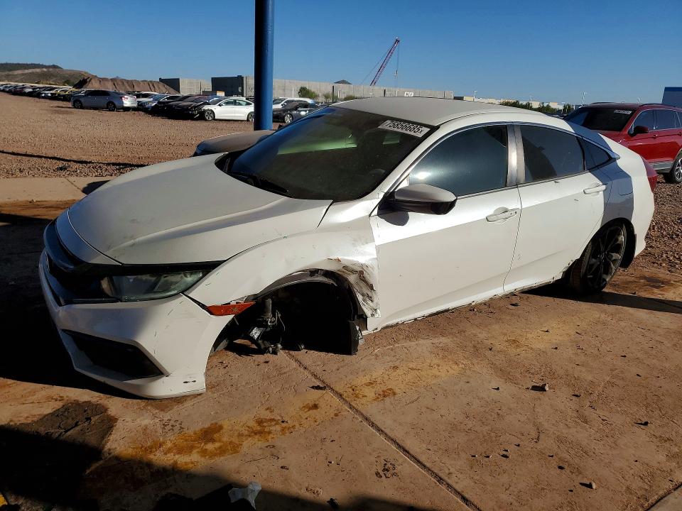 2019 Honda Civic მანქანა იყიდება აუქციონზე, vin: 19XFC2F81KE019886, აუქციონის ნომერი: 75856685