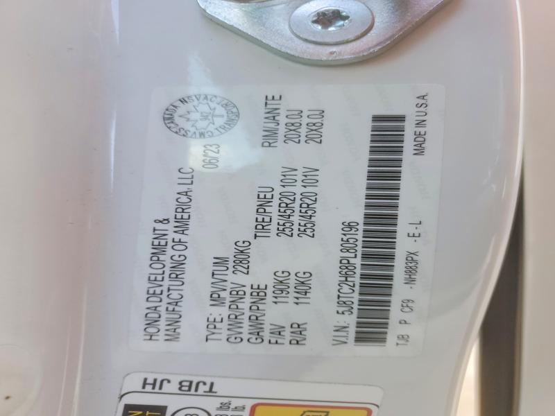 Продажа на аукционе авто 2023 Acura Rdx, vin: 5J8TC2H68PL805196, номер лота: 75464795