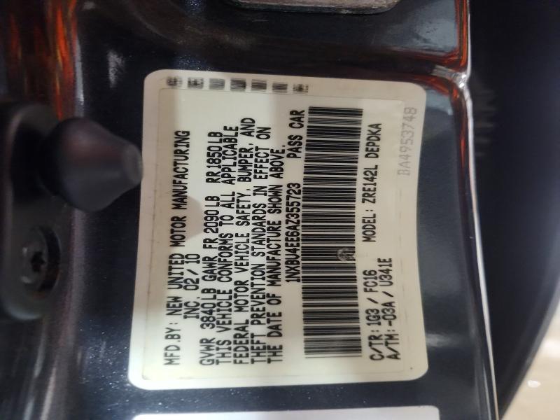 76906165 :رقم المزاد ، 1NXBU4EE6AZ355723 vin ، 2010 Toyota Corolla مزاد بيع