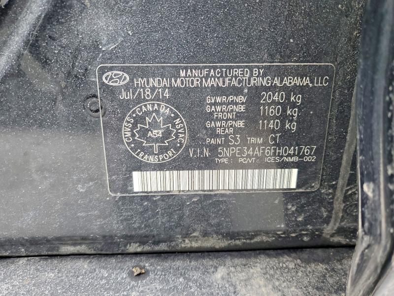 Продажа на аукционе авто 2015 Hyundai Sonata, vin: 5NPE34AF6FH041767, номер лота: 77109185