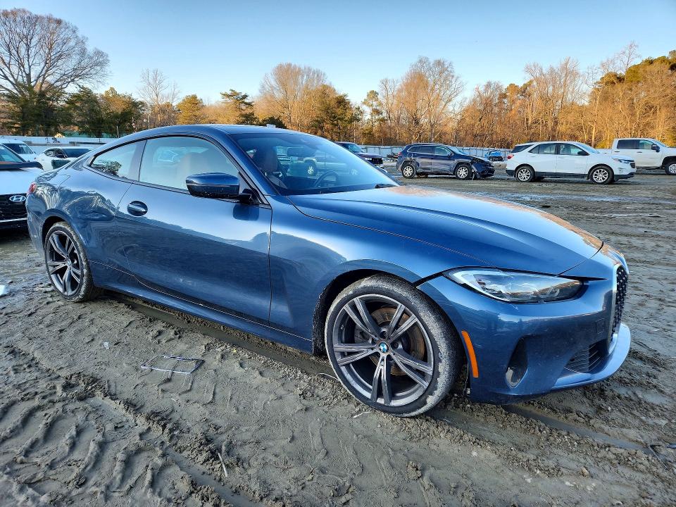 2021 Bmw 430xi მანქანა იყიდება აუქციონზე, vin: WBA73AP01MCF41418, აუქციონის ნომერი: 76454465