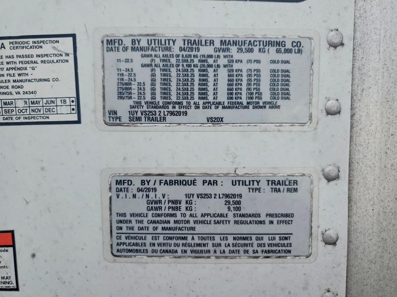 Aukcja sprzedaży 2020 Utility Trailer Manufacture Utility Tr, vin: 1UYVS2532L7962019, numer aukcji: 77022715