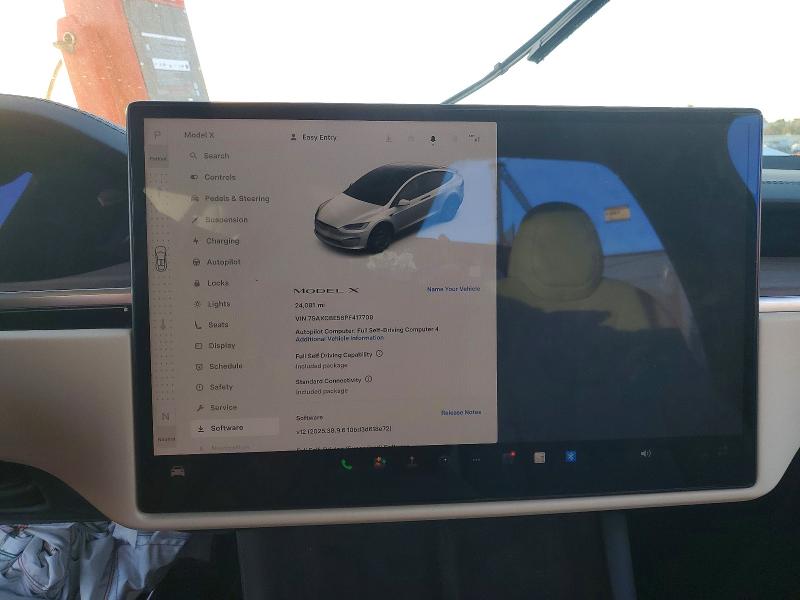 2023 Tesla Model X მანქანა იყიდება აუქციონზე, vin: 7SAXCBE56PF417708, აუქციონის ნომერი: 78681635