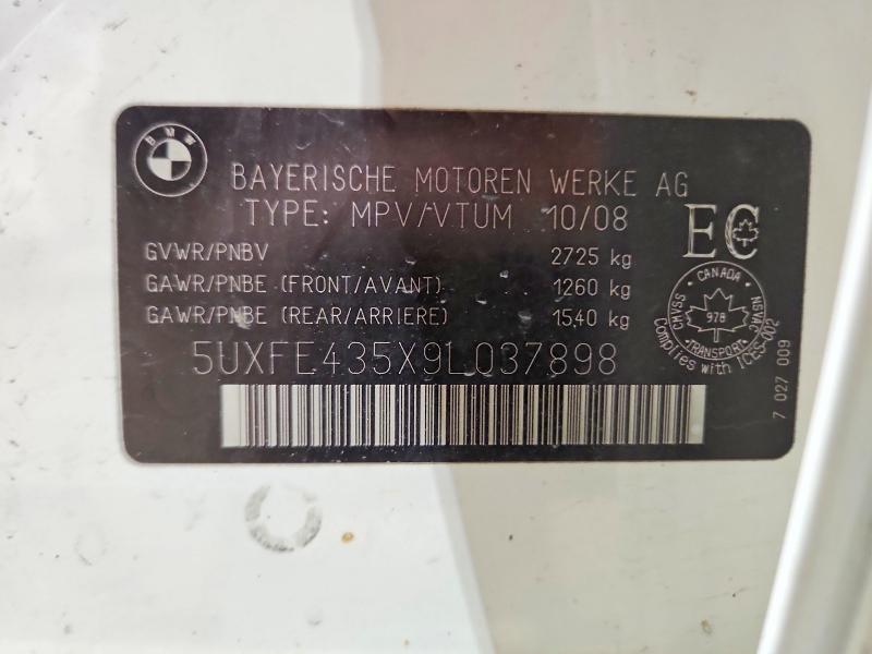 Aukcja sprzedaży 2009 Bmw X5, vin: 5UXFE435X9L037898, numer aukcji: 78592945