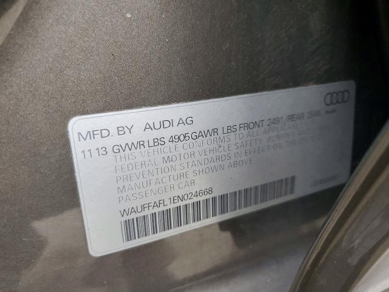 Aukcja sprzedaży 2014 Audi A4, vin: WAUFFAFL1EN024668, numer aukcji: 78731975