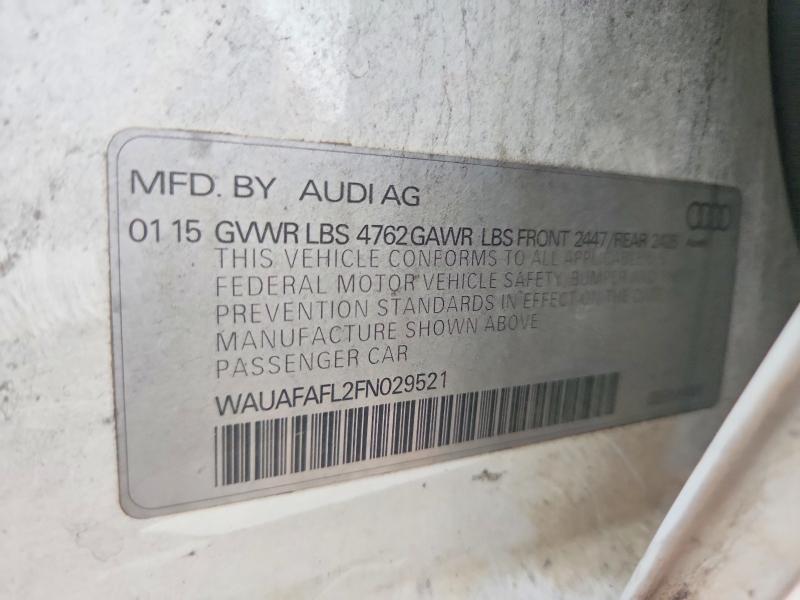 Продажа на аукционе авто 2015 Audi A4, vin: WAUAFAFL2FN029521, номер лота: 77869395