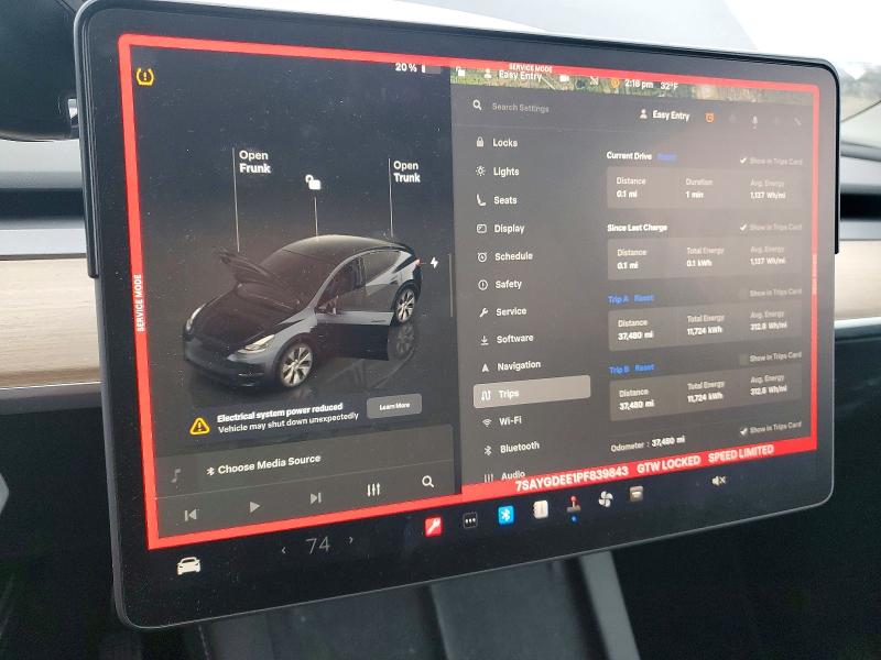 Aukcja sprzedaży 2023 Tesla Model Y, vin: 7SAYGDEE1PF839843, numer aukcji: 77155245