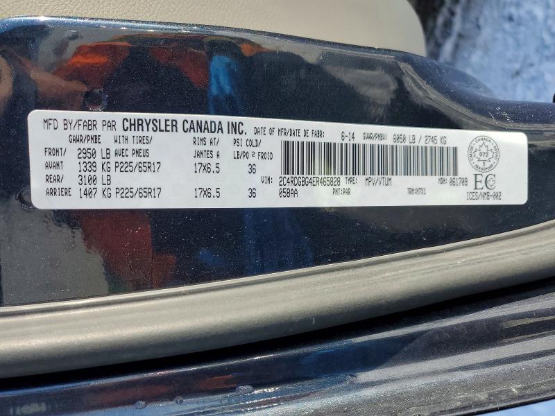 Aukcja sprzedaży 2014 Dodge Grand Caravan, vin: 2C4RDGBG4ER465828, numer aukcji: 77530045
