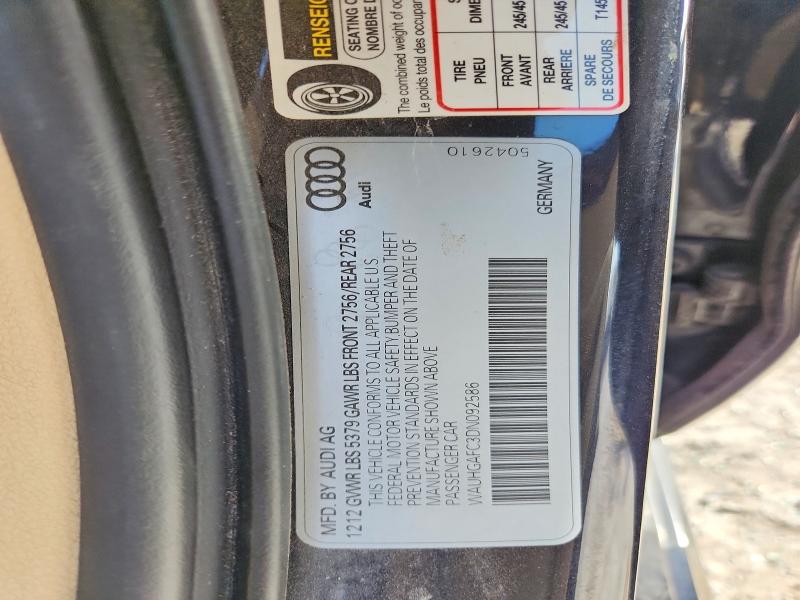 Продажа на аукционе авто 2013 Audi A6, vin: WAUHGAFC3DN092586, номер лота: 78495225