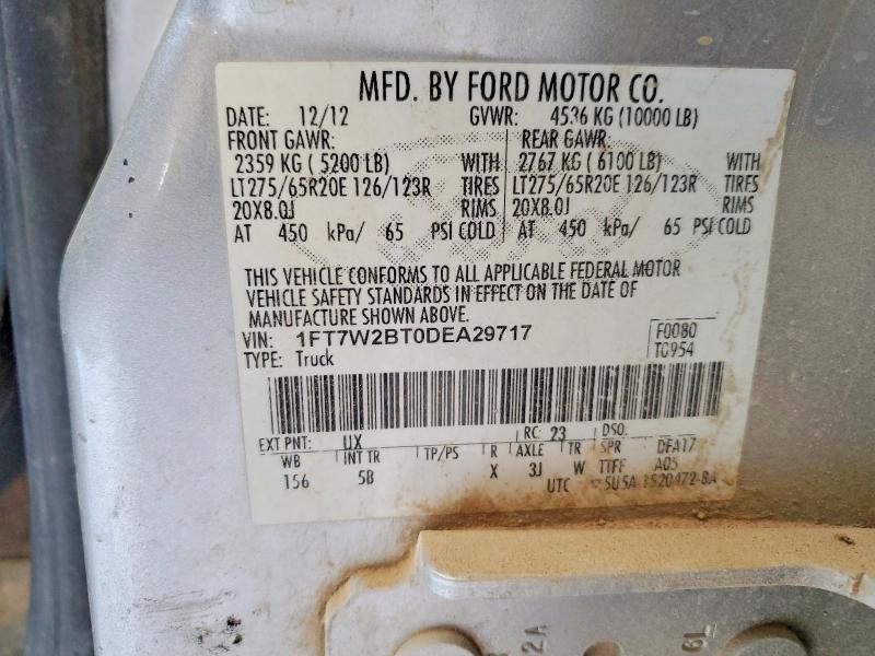 Продажа на аукционе авто 2013 Ford F250, vin: 1FT7W2BT0DEA29717, номер лота: 74773145