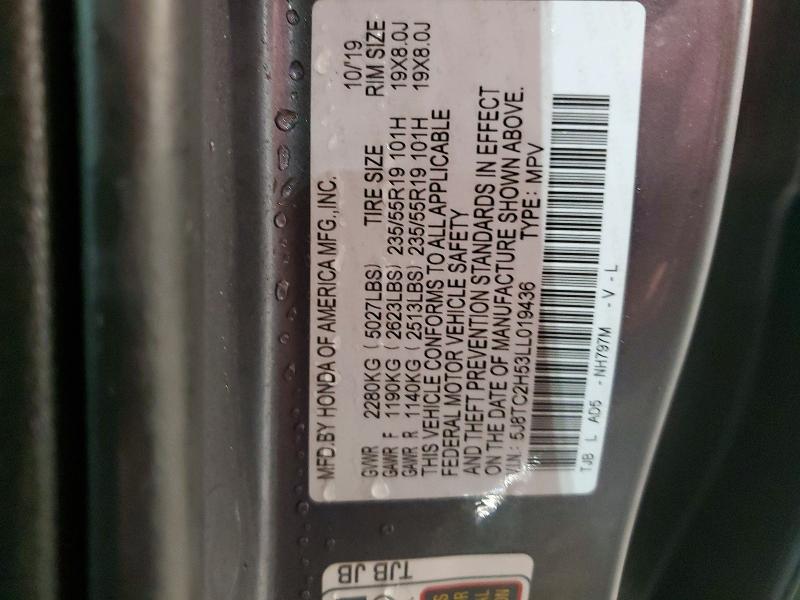 Продажа на аукционе авто 2020 Acura Rdx, vin: 5J8TC2H53LL019436, номер лота: 76892055