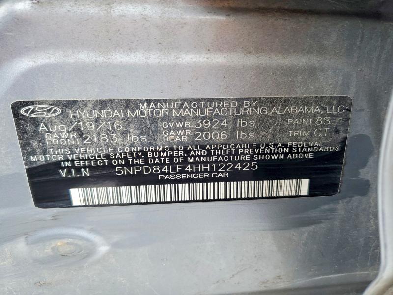 Aukcja sprzedaży 2017 Hyundai Elantra, vin: 5NPD84LF4HH122425, numer aukcji: 73198135