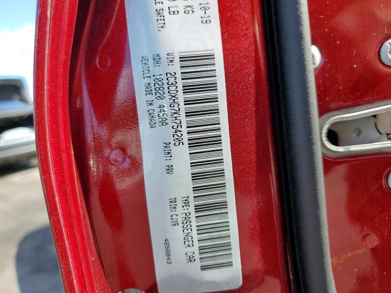 Продаж на аукціоні авто 2019 Dodge Charger, vin: 2C3CDXHG7KH754205, номер лоту: 78883345