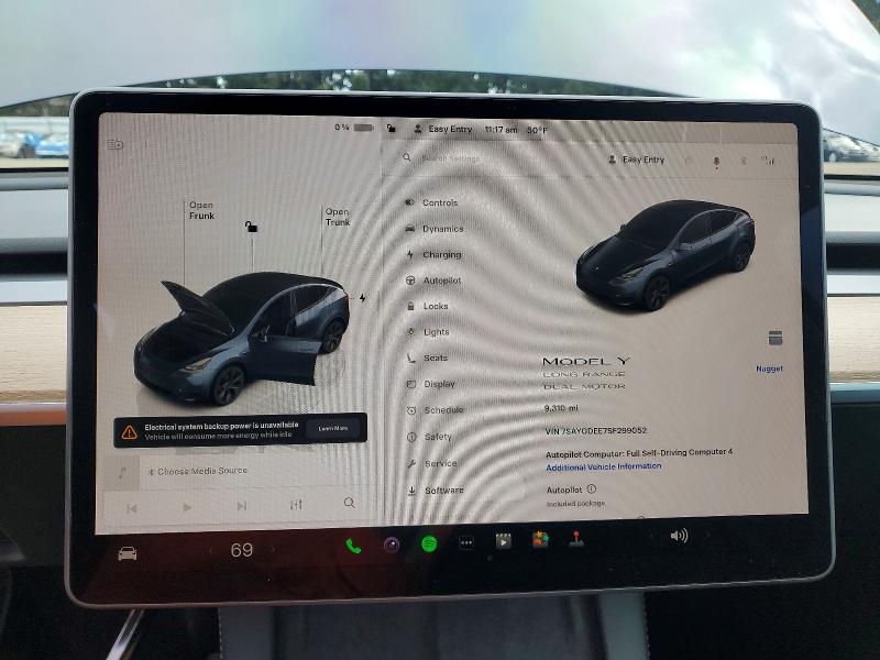 Продажа на аукционе авто 2025 Tesla Model Y, vin: 7SAYGDEE7SF299052, номер лота: 79466155