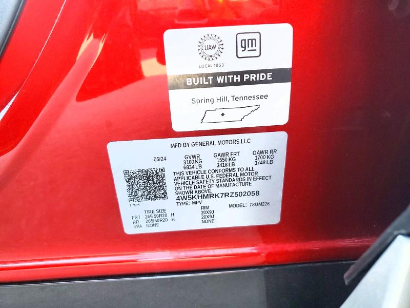Aukcja sprzedaży 2024 Acura Zdx, vin: 4W5KHMRK7RZ502058, numer aukcji: 76759445