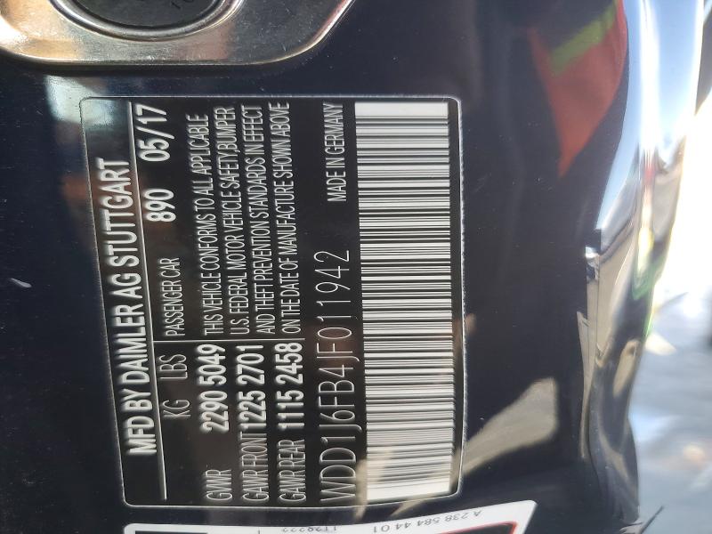 Продаж на аукціоні авто 2018 Mercedes-benz E, vin: WDD1J6FB4JF011942, номер лоту: 75065425