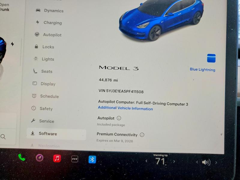 Продаж на аукціоні авто 2023 Tesla Model 3, vin: 5YJ3E1EA5PF411508, номер лоту: 77316855