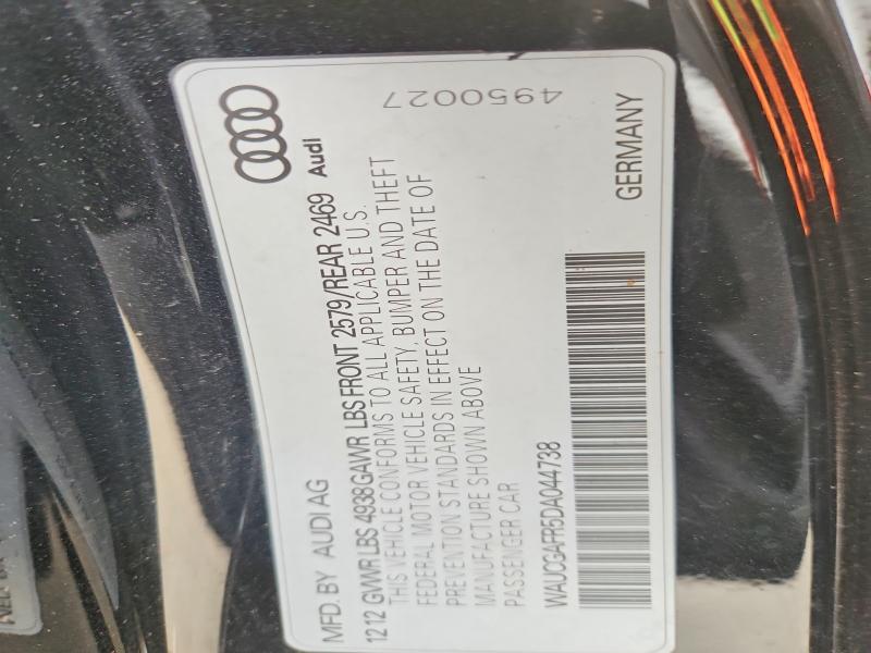 Aukcja sprzedaży 2013 Audi S5, vin: WAUCGAFR5DA044738, numer aukcji: 78665595