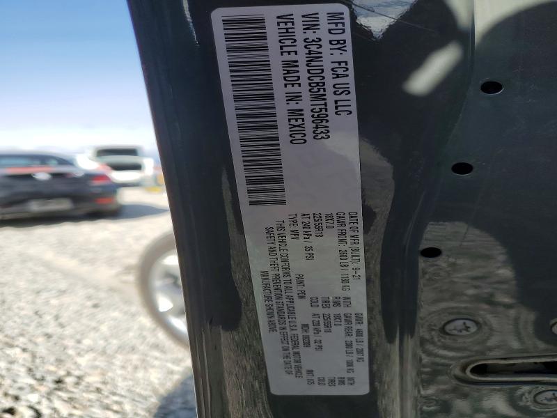 76979575 :رقم المزاد ، 3C4NJDCB5MT596433 vin ، 2021 Jeep Compass مزاد بيع