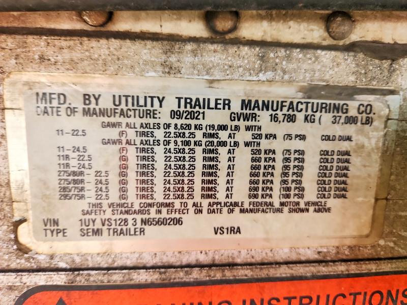 Продажа на аукционе авто 2022 Utility Refrigerat, vin: 1UYVS1283N6560206, номер лота: 78268495