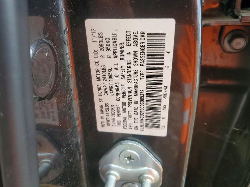 Aukcja sprzedaży 2013 Acura Tsx, vin: JH4CU2F60DC005372, numer aukcji: 76725025