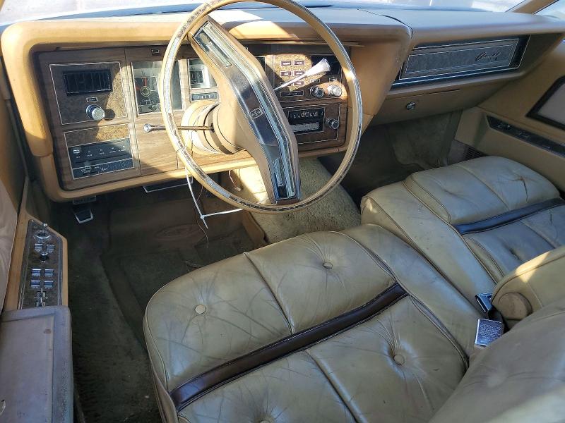 1975 Lincoln Continenta მანქანა იყიდება აუქციონზე, vin: 5Y89A808869, აუქციონის ნომერი: 76641935