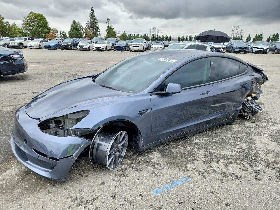 Auction sale of the 2022 Tesla Model 3, vin: 5YJ3E1EB0NF213201, lot number: 77925435
