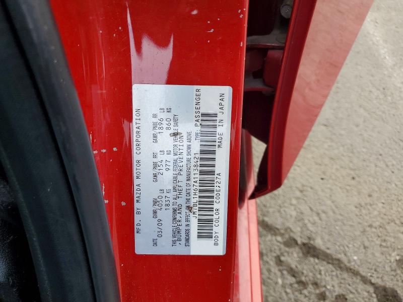 Aukcja sprzedaży 2010 Mazda 3, vin: JM1BL1H67A1138421, numer aukcji: 77589795